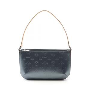 Louis Vuitton Fowler handbag Monogram Matte leather Navy Blue